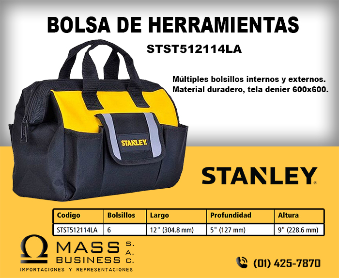 STANLEY STST512114LA BOLSO PARA HERRAMIENTAS CON BOLSILLOS