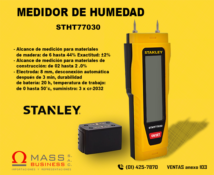 Medidor de humedad STANLEY